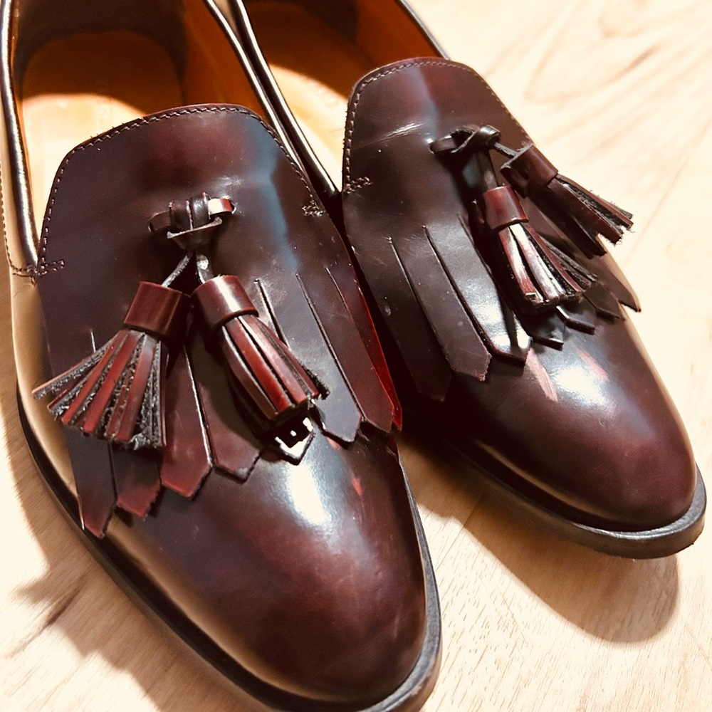 {Everlane} Oxblood Italian Leather Loafers